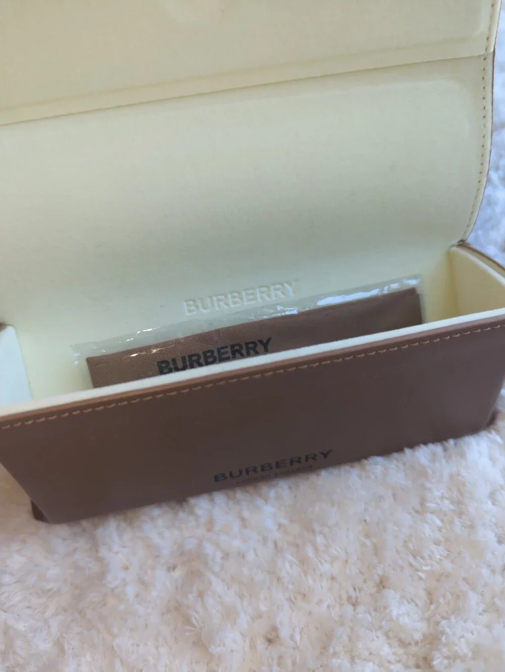 Burberry brown leather